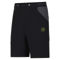 La Sportiva Wanderhose Guard Short (elastischer Bund mit Kordelzug) kurz schwarz/lime Herren